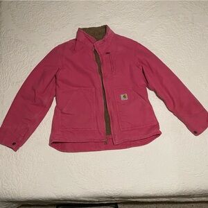 Carhartt Fuchsia Jacket with Sherpa Lining